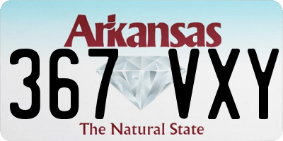 AR license plate 367VXY