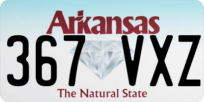 AR license plate 367VXZ