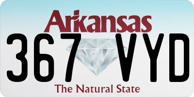 AR license plate 367VYD