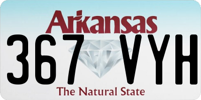 AR license plate 367VYH