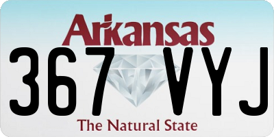 AR license plate 367VYJ