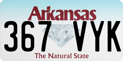 AR license plate 367VYK