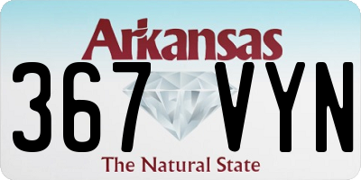 AR license plate 367VYN