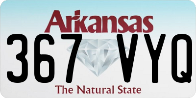 AR license plate 367VYQ