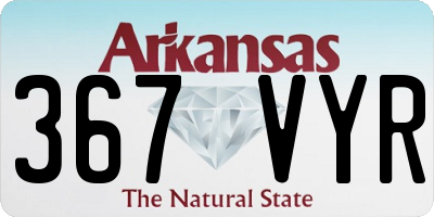 AR license plate 367VYR