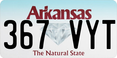AR license plate 367VYT