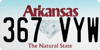 AR license plate 367VYW