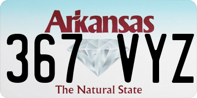 AR license plate 367VYZ