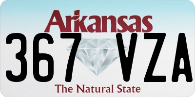 AR license plate 367VZA
