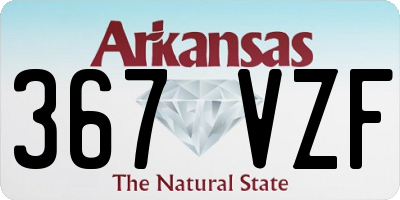 AR license plate 367VZF