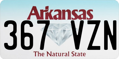 AR license plate 367VZN