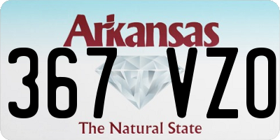 AR license plate 367VZO