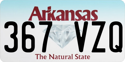 AR license plate 367VZQ