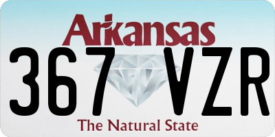 AR license plate 367VZR