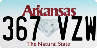 AR license plate 367VZW