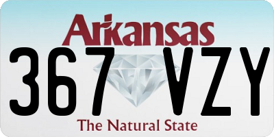 AR license plate 367VZY
