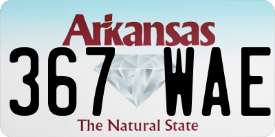 AR license plate 367WAE
