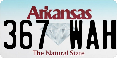 AR license plate 367WAH