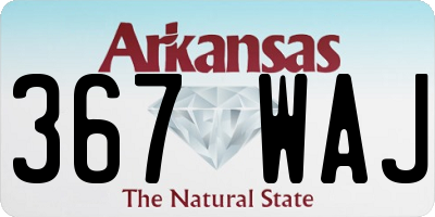 AR license plate 367WAJ