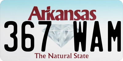 AR license plate 367WAM