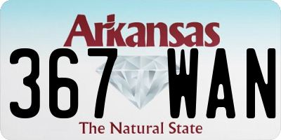 AR license plate 367WAN