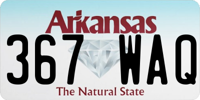 AR license plate 367WAQ
