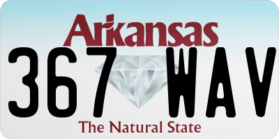 AR license plate 367WAV