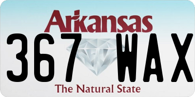 AR license plate 367WAX