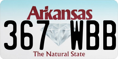 AR license plate 367WBB