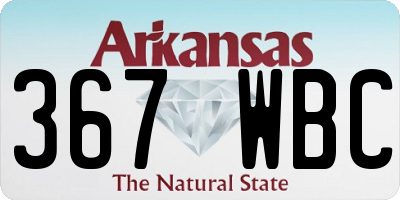AR license plate 367WBC