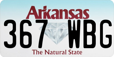 AR license plate 367WBG