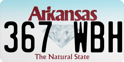 AR license plate 367WBH