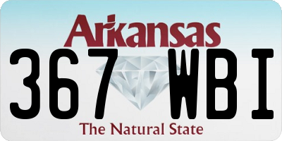 AR license plate 367WBI