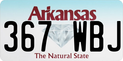 AR license plate 367WBJ