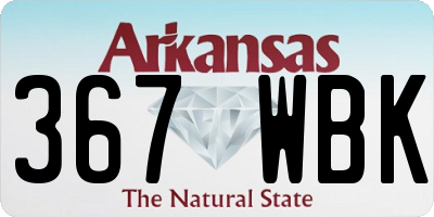 AR license plate 367WBK