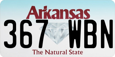 AR license plate 367WBN
