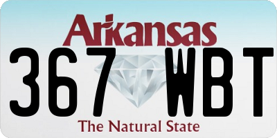 AR license plate 367WBT