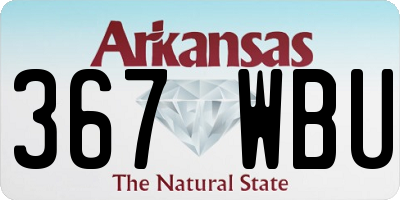 AR license plate 367WBU