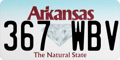 AR license plate 367WBV