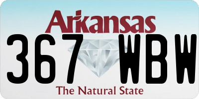 AR license plate 367WBW