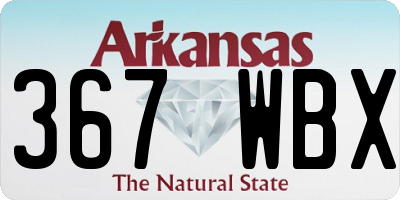 AR license plate 367WBX