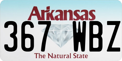 AR license plate 367WBZ