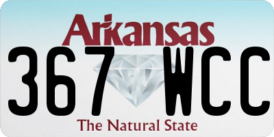 AR license plate 367WCC