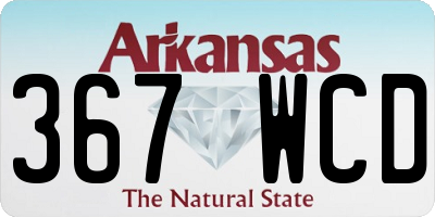 AR license plate 367WCD