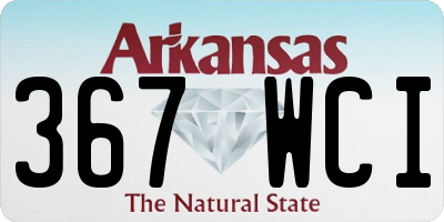AR license plate 367WCI