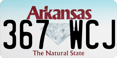 AR license plate 367WCJ