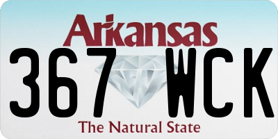 AR license plate 367WCK