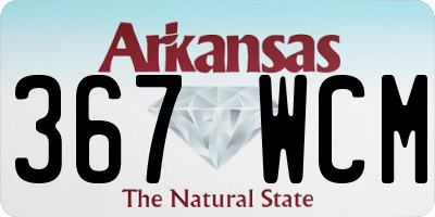 AR license plate 367WCM