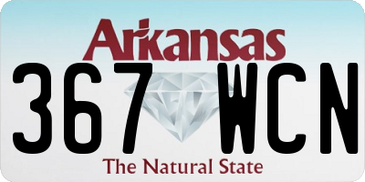 AR license plate 367WCN