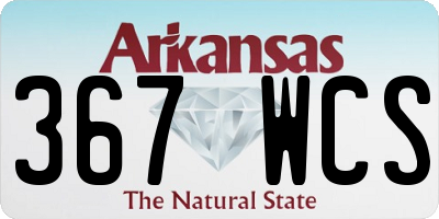 AR license plate 367WCS